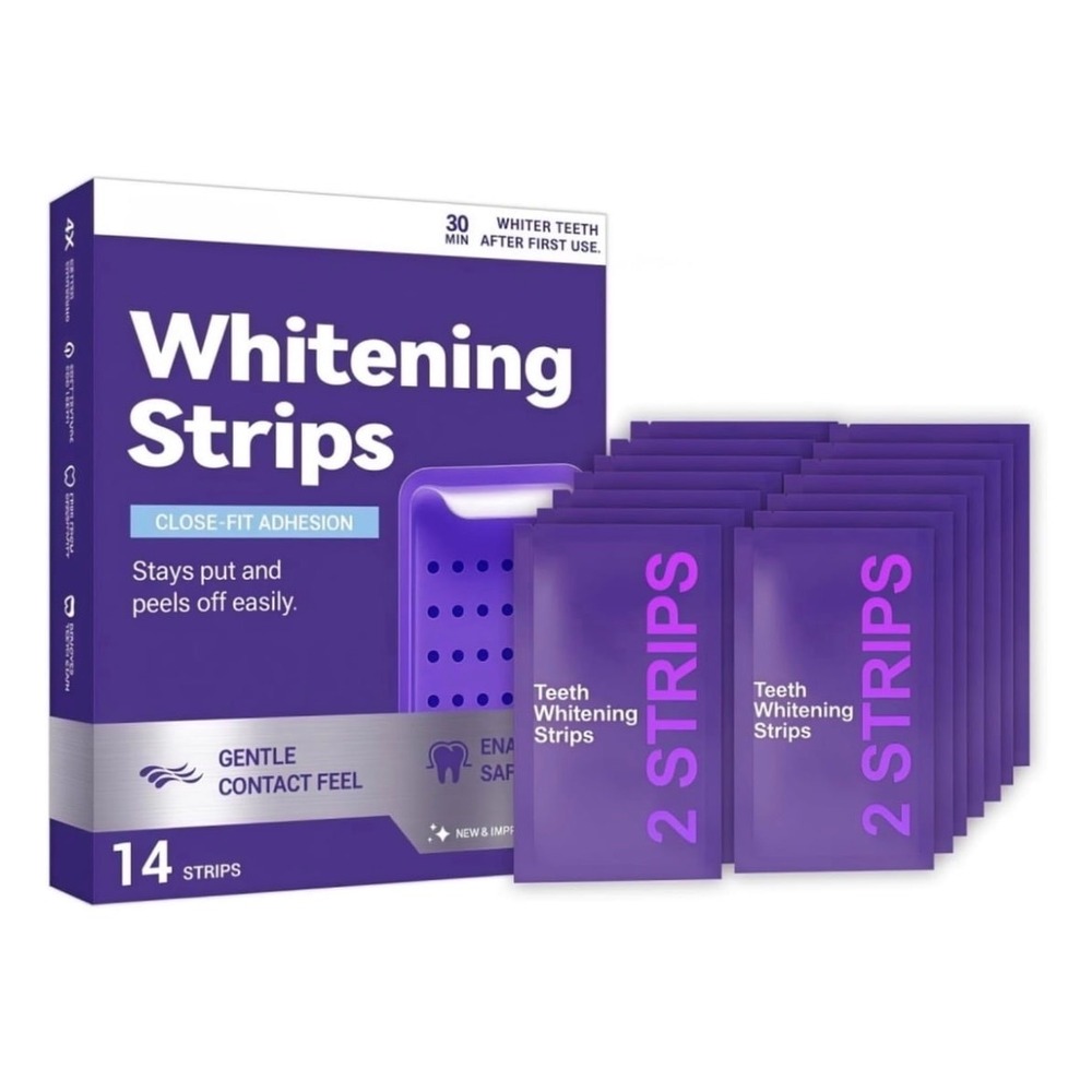 Dr. Dent Teeth Whitening Strips 14 Strips Enamel Safe Non-Toxic Formula 2nd Gen